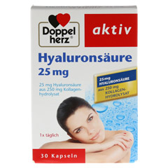 DOPPELHERZ Hyaluronsure 25 mg Kapseln 30 Stck - Vorderseite