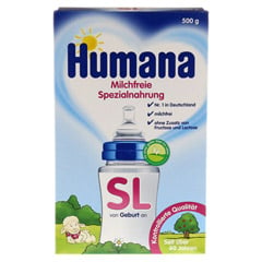 HUMANA SL milchfreie Spezialnahrung Pulver 500 Gramm - Vorderseite