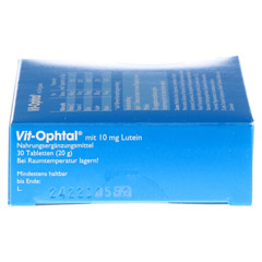 VIT OPHTAL mit 10 mg Lutein Tabletten 30 Stück - Rechte Seite