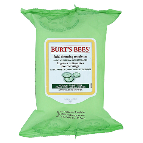 BURT'S BEES Facial Cleansing Towelettes Cucumber & Sage 30 Stck