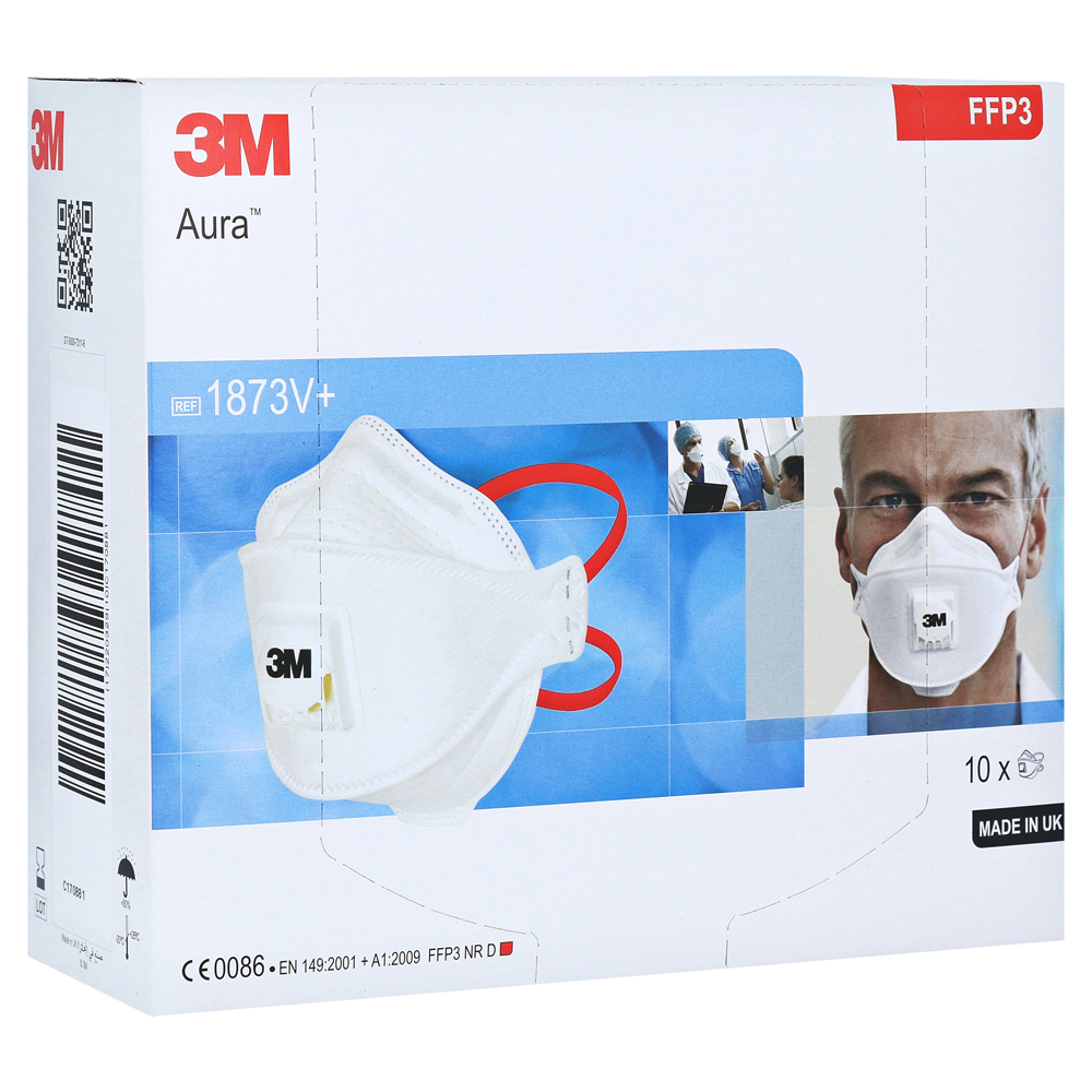 Atemschutzmaske 3m 1873v Mit Ventil Aura Ffp3 10 Stuck Online Bestellen Medpex Versandapotheke