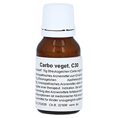 CARBO VEGETABILIS C 30 Globuli 15 Gramm N1 - Linke Seite