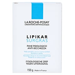 La Roche-Posay Lipikar Surgras Seifenstück Duschen und Waschen 150 Gramm - Rückseite
