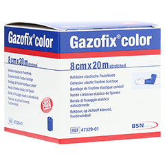 GAZOFIX color Fixierbinde kohsiv 8 cmx20 m blau