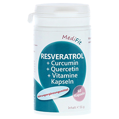 RESVERATROL+CURCUMIN+Quercetin+Vitamine Kapseln 60 Stck