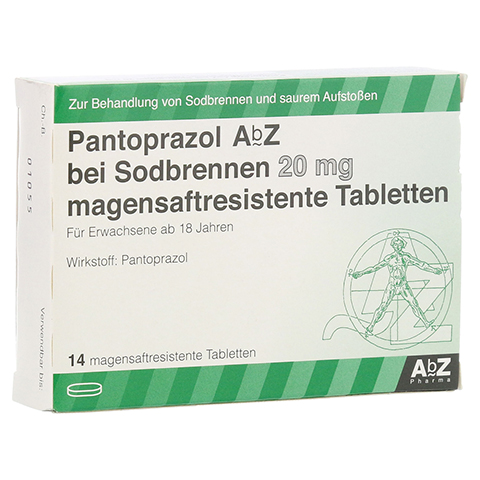 PANTOPRAZOL AbZ bei Sodbrennen 20 mg msr.Tabl. 14 Stck