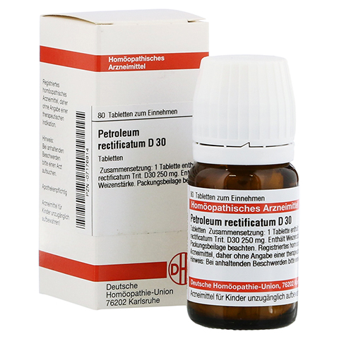 PETROLEUM RECTIFICATUM D 30 Tabletten 80 Stck
