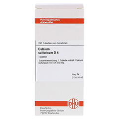CALCIUM SULFURICUM D 4 Tabletten 200 Stck N2 - Vorderseite