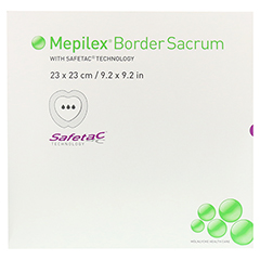 MEPILEX Border Sacrum Schaumverb.23x23 cm steril 10 Stck - Vorderseite