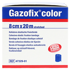 GAZOFIX color Fixierbinde kohsiv 8 cmx20 m blau 1 Stck - Linke Seite