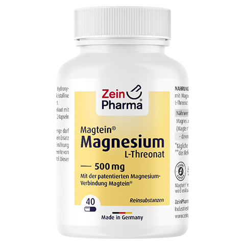 MAGTEIN Magnesium L-Threonat 500 mg Kps.ZeinPharma 40 Stck