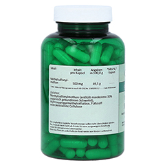 MSM 500 mg Kapseln 180 Stck - Rechte Seite