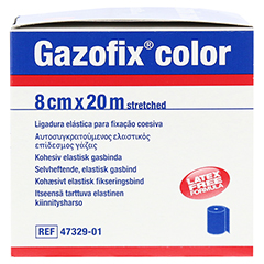 GAZOFIX color Fixierbinde kohsiv 8 cmx20 m blau 1 Stck - Rechte Seite
