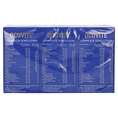 Ocuvite Complete 12 mg Lutein Kapseln 180 Stück - Rückseite