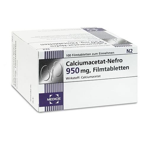 Calciumacetat Nefro 950 mg Filmtabletten 100 Stck N2