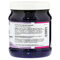 GLYCIN 500 mg GPH Kapseln 750 Stck - Rckseite