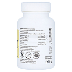 BIOTIN KOMPLEX 10 mg+Zink+Selen hochdosiert Kaps. 180 Stck - Linke Seite