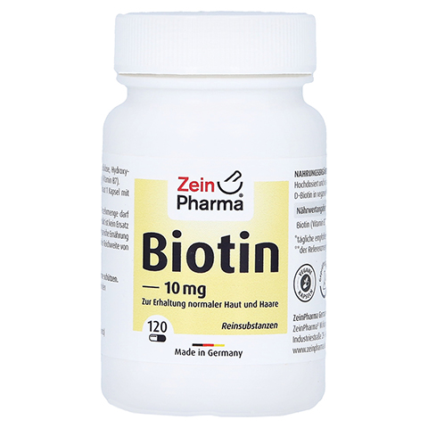 BIOTIN 10 mg Kapseln hochdosiert 120 Stck