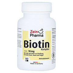 BIOTIN KOMPLEX 10 mg+Zink+Selen hochdosiert Kaps. 180 Stck