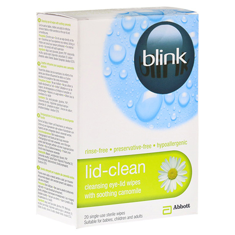 BLINK lid-clean Reinigungstcher fr Augenlider 20 Stck