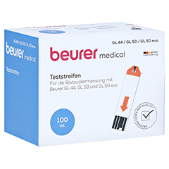 BEURER GL44/GL50 Blutzucker-Teststreifen 100 Stck