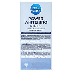 PERLWEISS Power whitening Strips 5x2 Stck - Rckseite