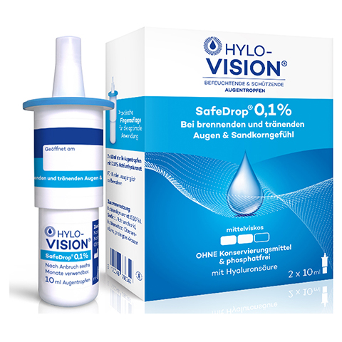Hylo-vision Safedrop 0,1% 2x10 Milliliter