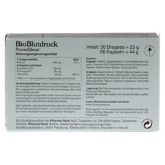 BIO BLUTDRUCK Dragees+Kapseln Pharma Nord Kombip. 1 Packung - Rckseite