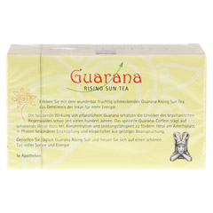 GUARANA RISING Sun Tea Btl. 20 Stück - Rückseite