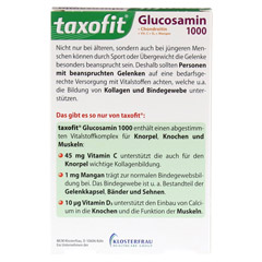 TAXOFIT Glucosamin 1000 Tabletten 30 Stck - Rckseite
