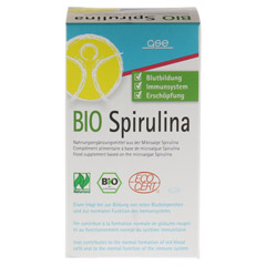 Spirulina 500 mg Bio Naturland Tabletten 240 Stück - Rückseite