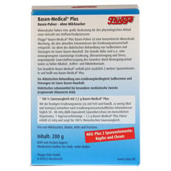 FLÜGGE Basen-Medical Plus Basen-Pulver 200 Gramm - Rückseite