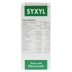 SELEN FORTE Syxyl Tabletten 50 Stck - Rckseite