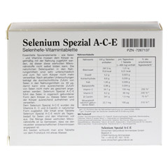 SELENIUM SPEZIAL ACE Tabletten 180 Stck - Rckseite