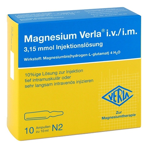 MAGNESIUM VERLA i.v./i.m. Injektionslsung 10x10 Milliliter N2