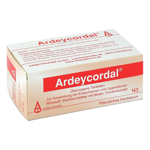 ARDEYCORDAL berzogene Tabletten 100 Stck N3