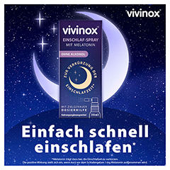 Vivinox Einschlaf-Spray mit Melatonin bei Einschlafstrungen 30 Milliliter - Info 1