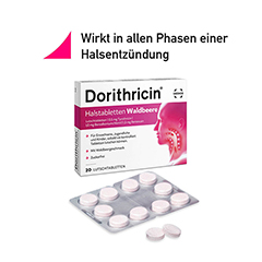 Dorithricin Halstabletten Waldbeere 0,5mg/1,0mg/1,5mg 20 Stck N1 - Info 5