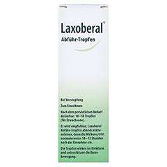 Laxoberal Tropfen 30ml: Abführmittel bei Verstopfung 30 Milliliter N2 - Rückseite