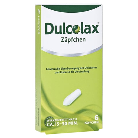 Dulcolax Zäpfchen 6 Stk.: Abführmittel bei Verstopfung mit Bisacodyl 6 Stück N1