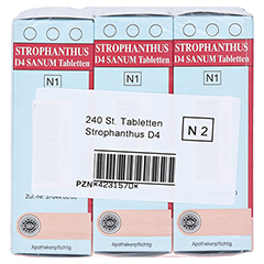 STROPHANTHUS D 4 Sanum Tabletten 3x80 Stück N2 - Linke Seite