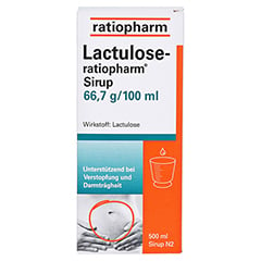 Lactulose-ratiopharm 500 Milliliter N2 - Vorderseite