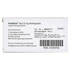 Imodium akut 12 Stück N1 - Rückseite