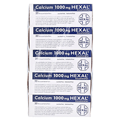 Calcium 1000mg HEXAL 100 Stck N3 - Linke Seite