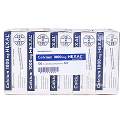 Calcium 1000mg HEXAL 100 Stck N3 - Rckseite