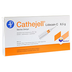 CATHEJELL Lidocain C steriles Gleitgel ZHS 8,5 g 5 Stck
