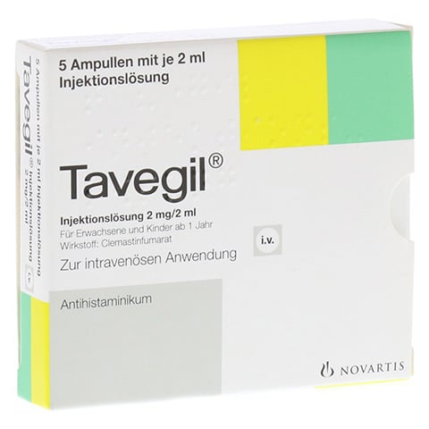 TAVEGIL Injektionslösung 2 mg/2 ml Ampullen 5x2 Milliliter N1