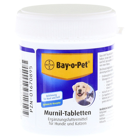 BAY O PET Murnil Tabletten f.Hunde/Katzen 80 Stück