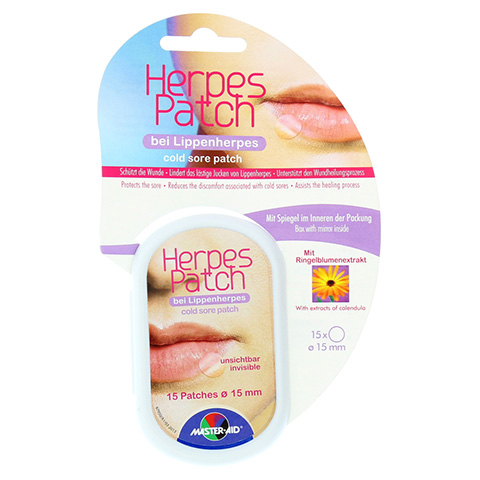 HERPES PATCH bei Lippenherpes 15 mm 15 Stück