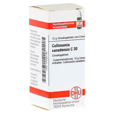 COLLINSONIA CANADENSIS C 30 Globuli 10 Gramm N1